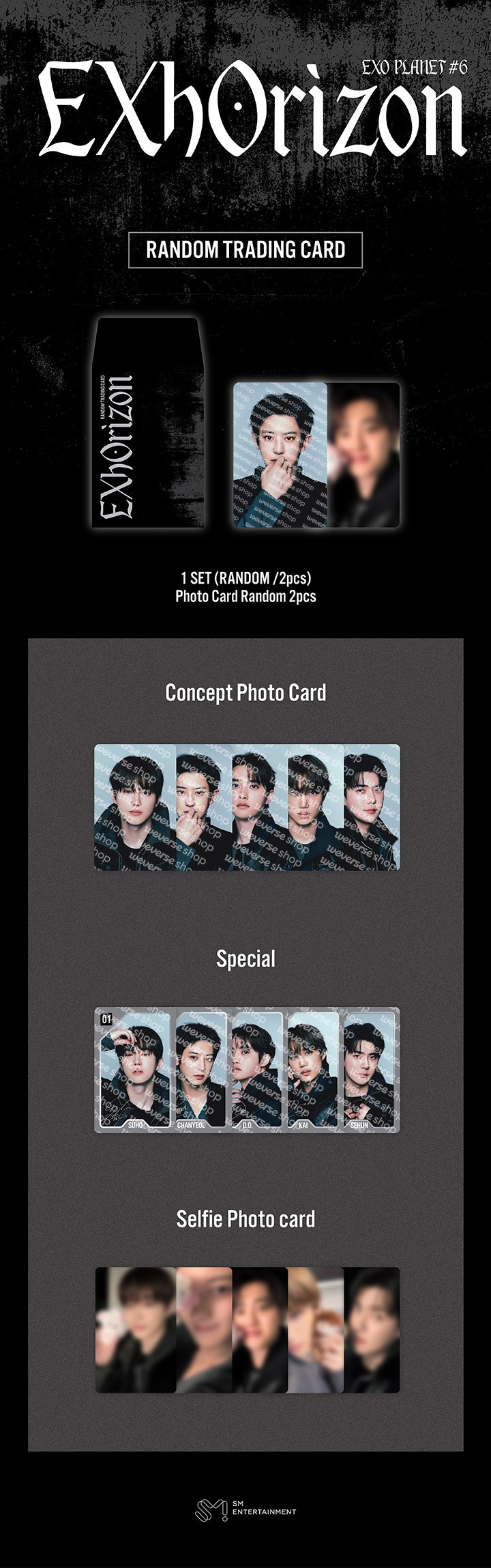 EXO PLANET 6 - EXhOrizon in Seoul Goods - RANDOM TRADING CARD
